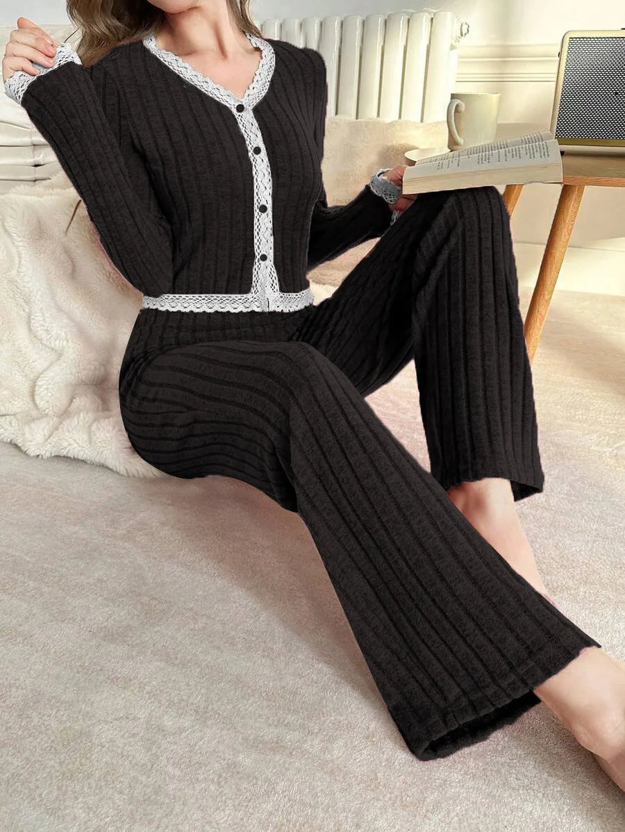 Conjunto Pijama Flanela Feminino – Manga Longa E Calça Aconchegante