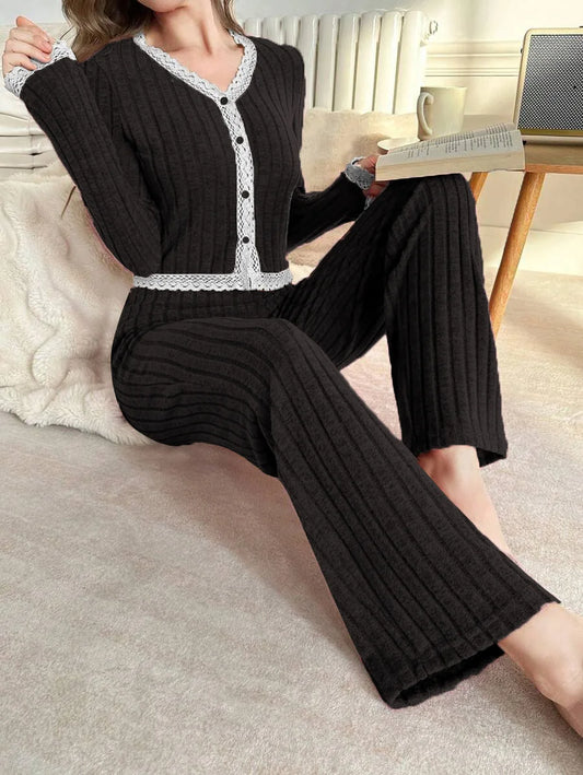 Conjunto Pijama Flanela Feminino – Manga Longa E Calça Aconchegante