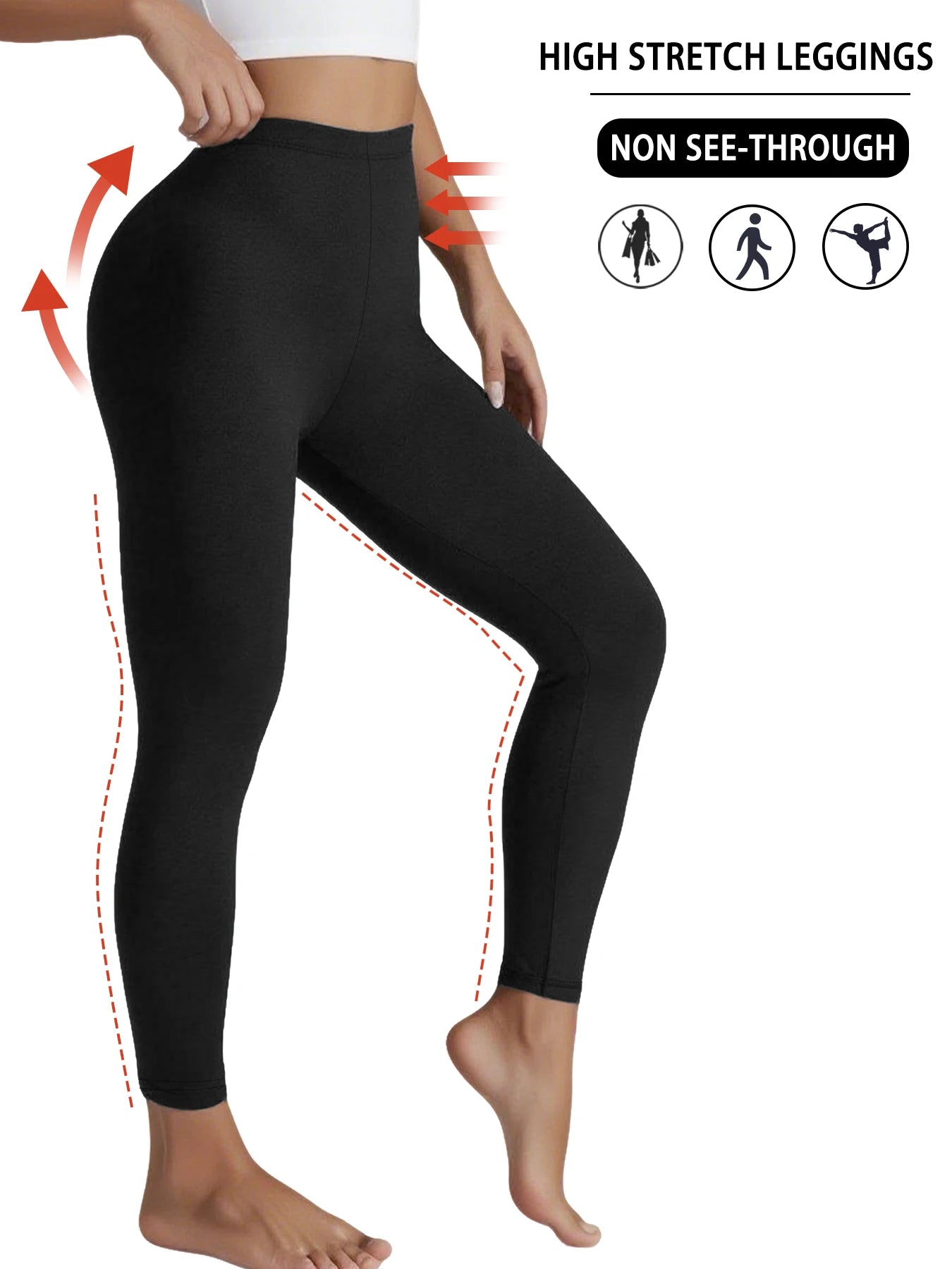 Leggings Femininas Supermacias De Alta Elasticidade Para Treino Ioga Corrida Atlética Push-up Academia Leggings Longa Para Fitness