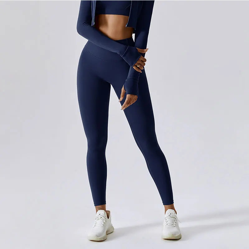 Calças De Ioga Sem Linha T Leggings Esportivas De Nylon Para Mulheres Calças