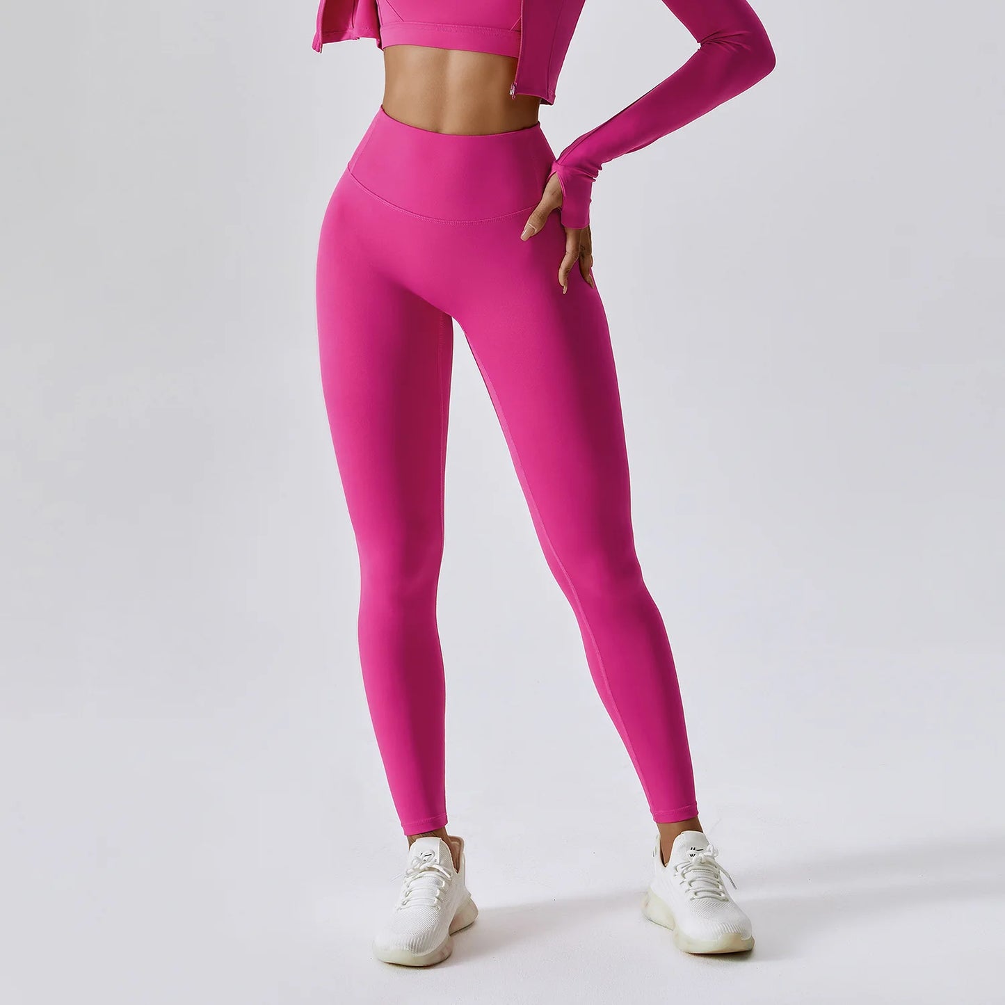 Calças De Ioga Sem Linha T Leggings Esportivas De Nylon Para Mulheres Calças