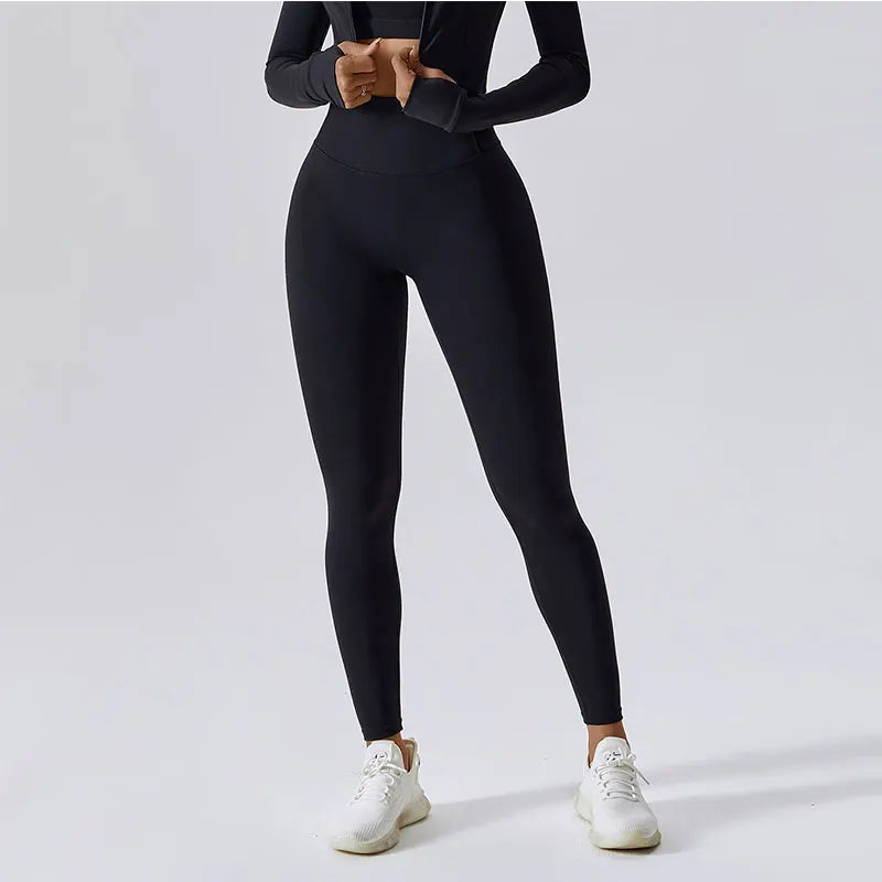 Calças De Ioga Sem Linha T Leggings Esportivas De Nylon Para Mulheres Calças