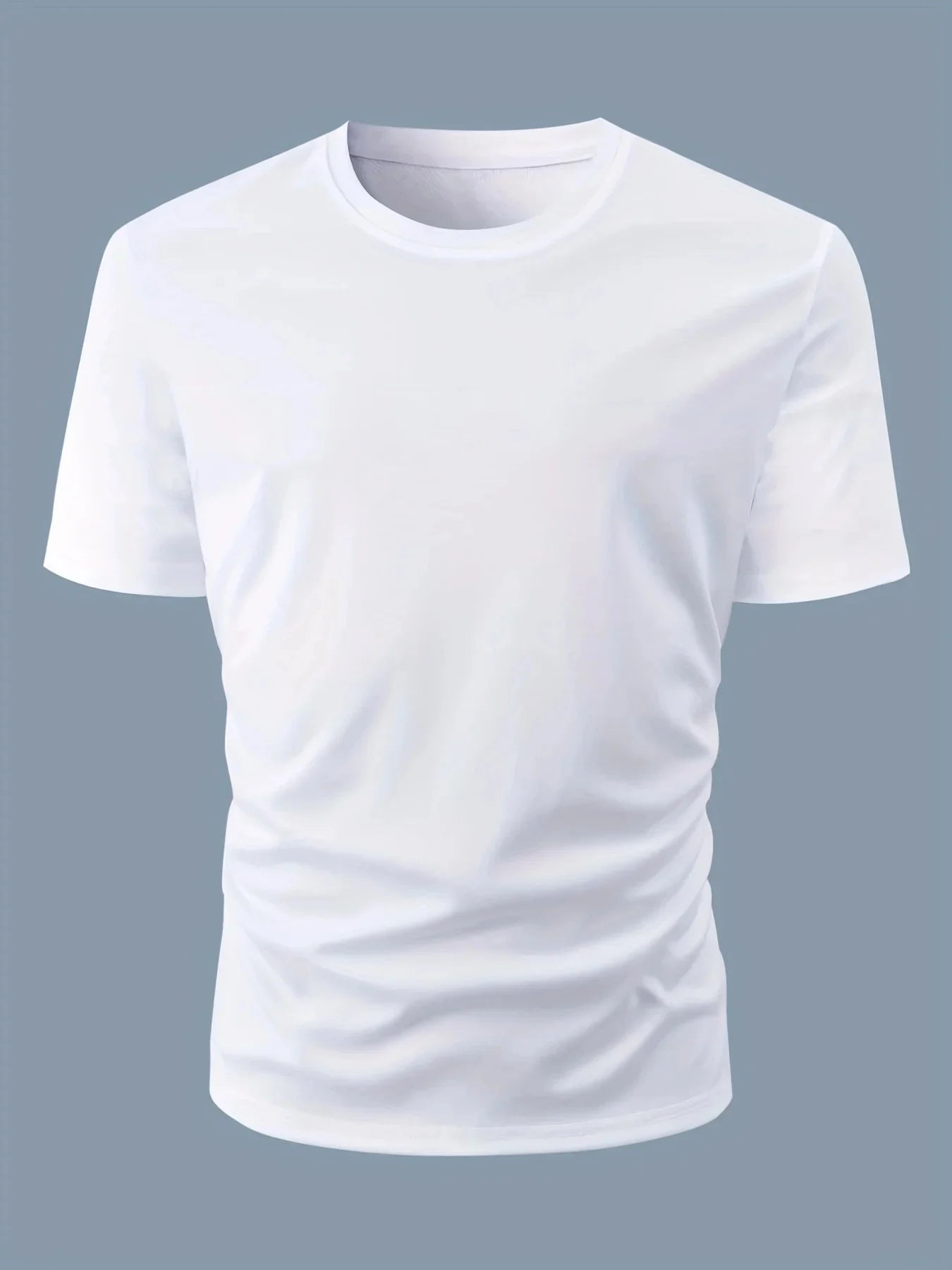 Camiseta Masculina de Verão 100% Algodão Casual Estilo High Street