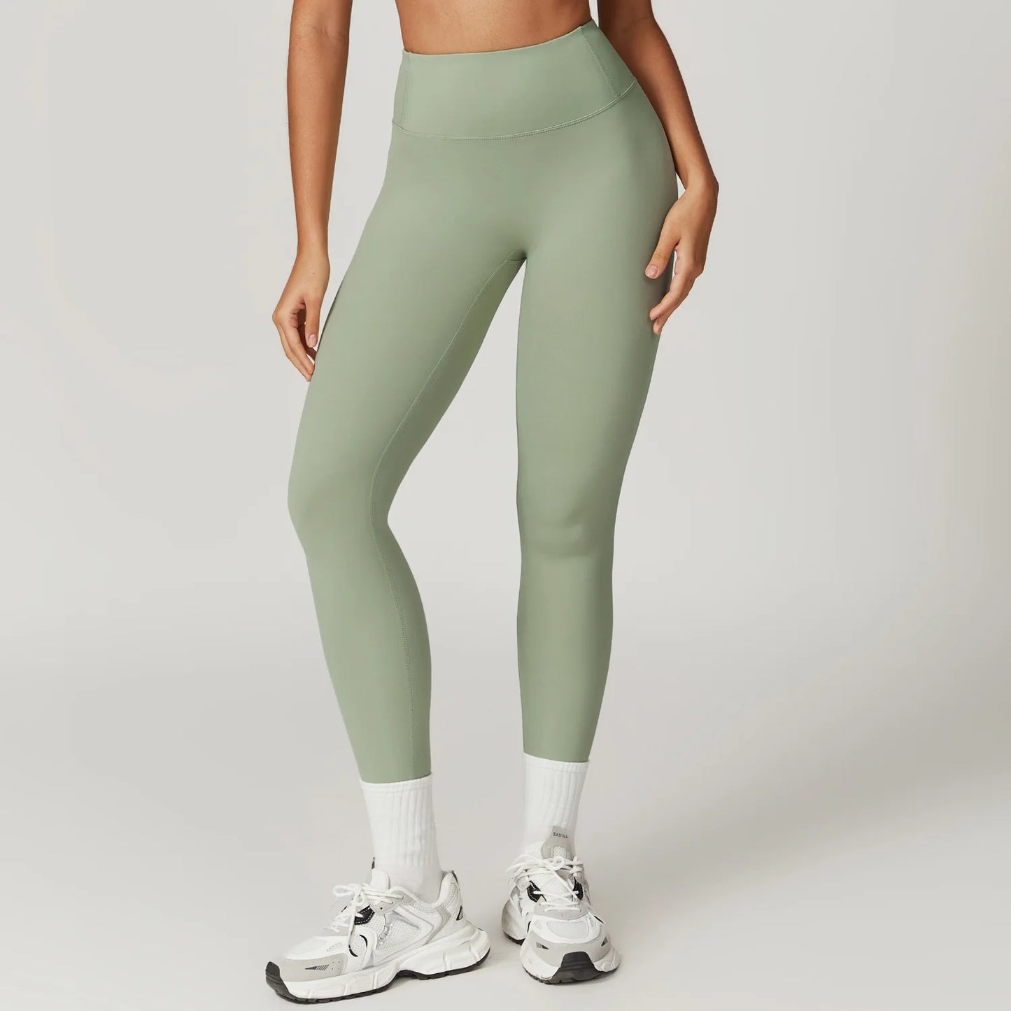 Calças De Ioga Sem Linha T Leggings Esportivas De Nylon Para Mulheres Calças