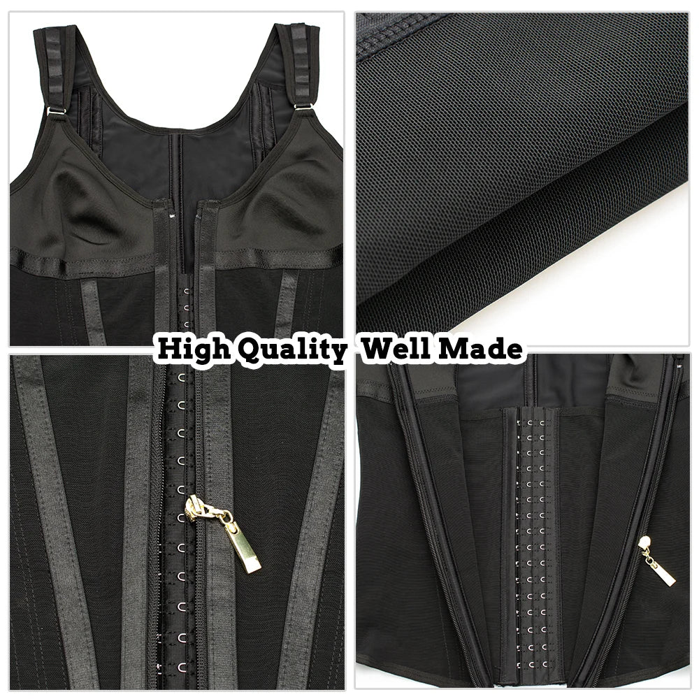 Modelador De Cintura Espartilho Cintas Colombianas Modelador Corporal Controle De Barriga Bustiê Feminino