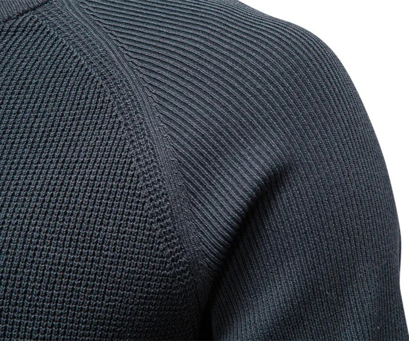 Suéter mMasculino Com Gola Redonda, Casual De Negócios Luxuoso mModerno Manga Comprida Pulôver Malha Elástica