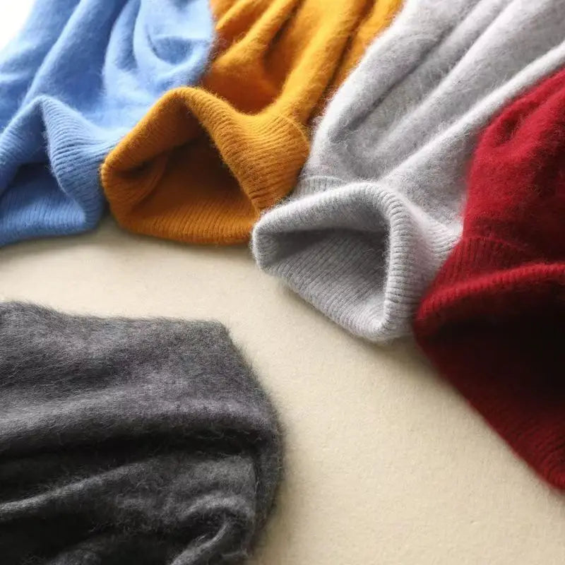 Suéter Masculino 100% Vison Caxemira Gola Alta