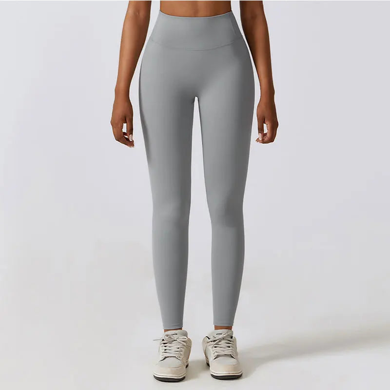Calças De Ioga Sem Linha T Leggings Esportivas De Nylon Para Mulheres Calças