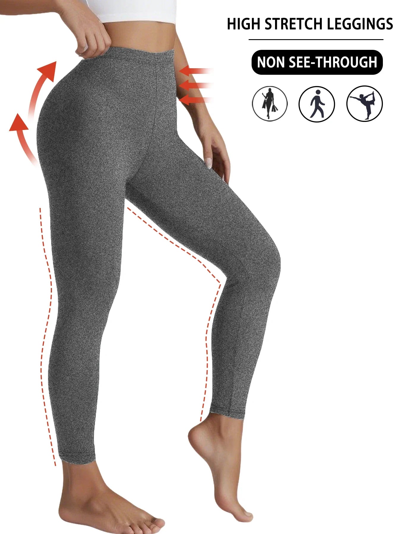 Leggings Femininas Supermacias De Alta Elasticidade Para Treino Ioga Corrida Atlética Push-up Academia Leggings Longa Para Fitness