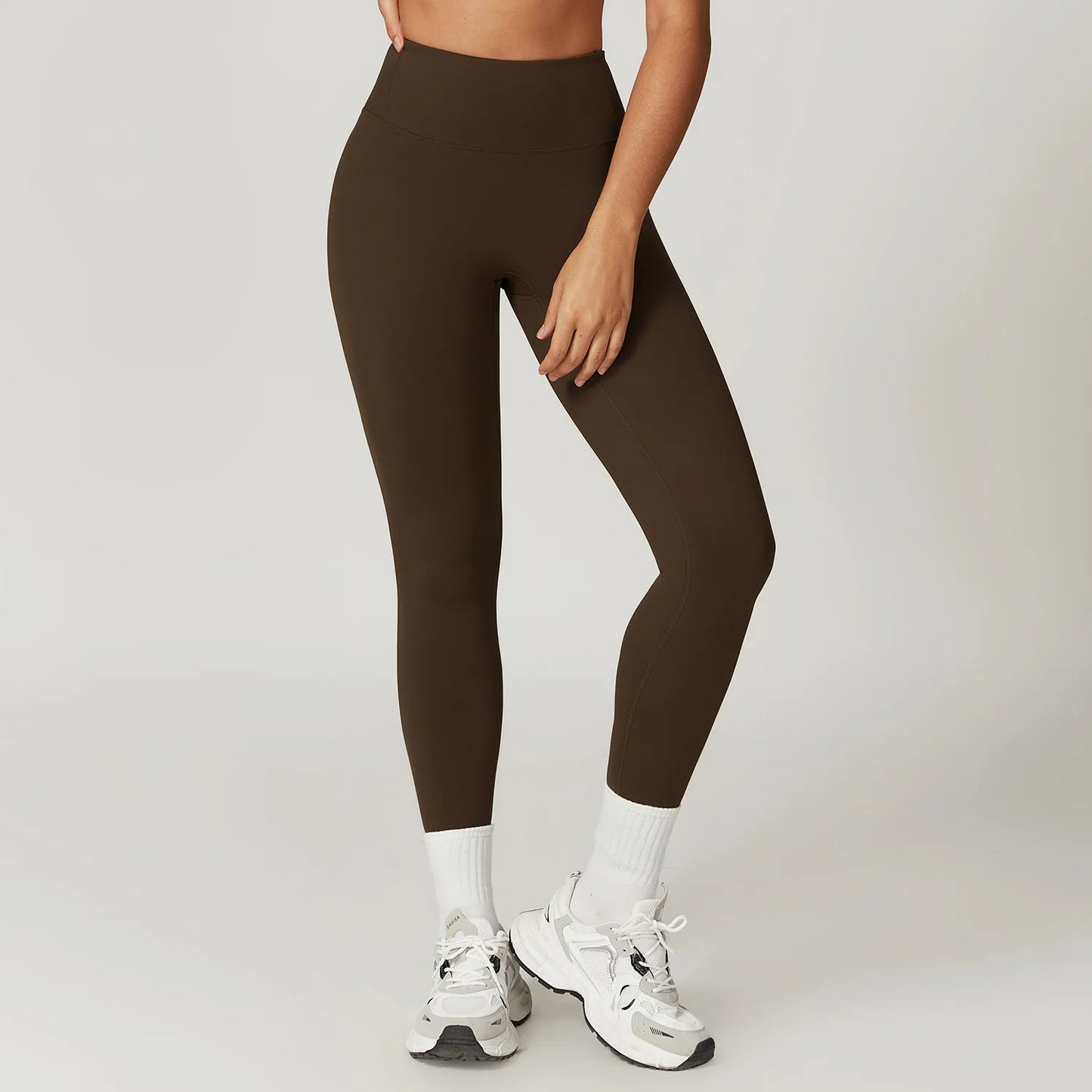 Calças De Ioga Sem Linha T Leggings Esportivas De Nylon Para Mulheres Calças