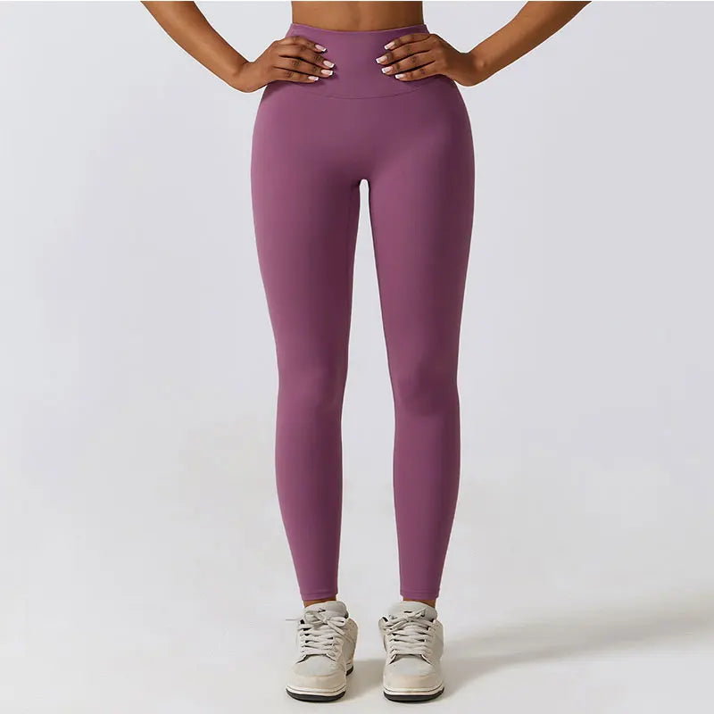 Calças De Ioga Sem Linha T Leggings Esportivas De Nylon Para Mulheres Calças