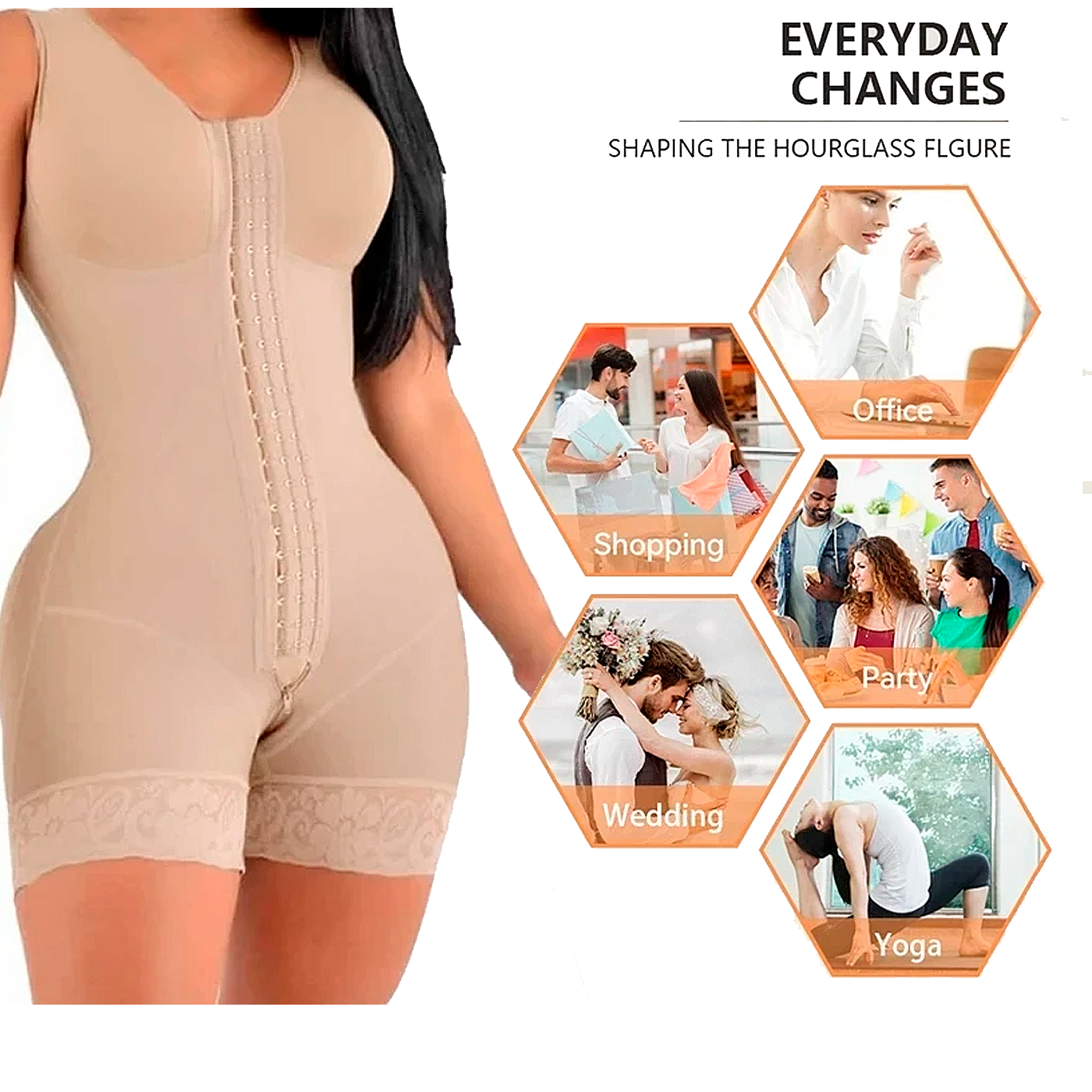 Cinta Body Corretiva Controle de Barriga Pós Lipoaspiração Fajas Colombianas de Alta Compressão Modeladoras Corporais Femininas